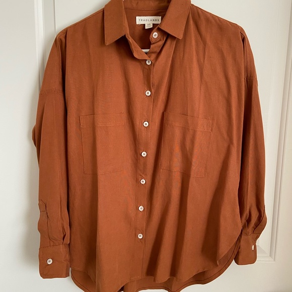 Tradlands Tops - Tradlands Box Top Long Sleeve Clay